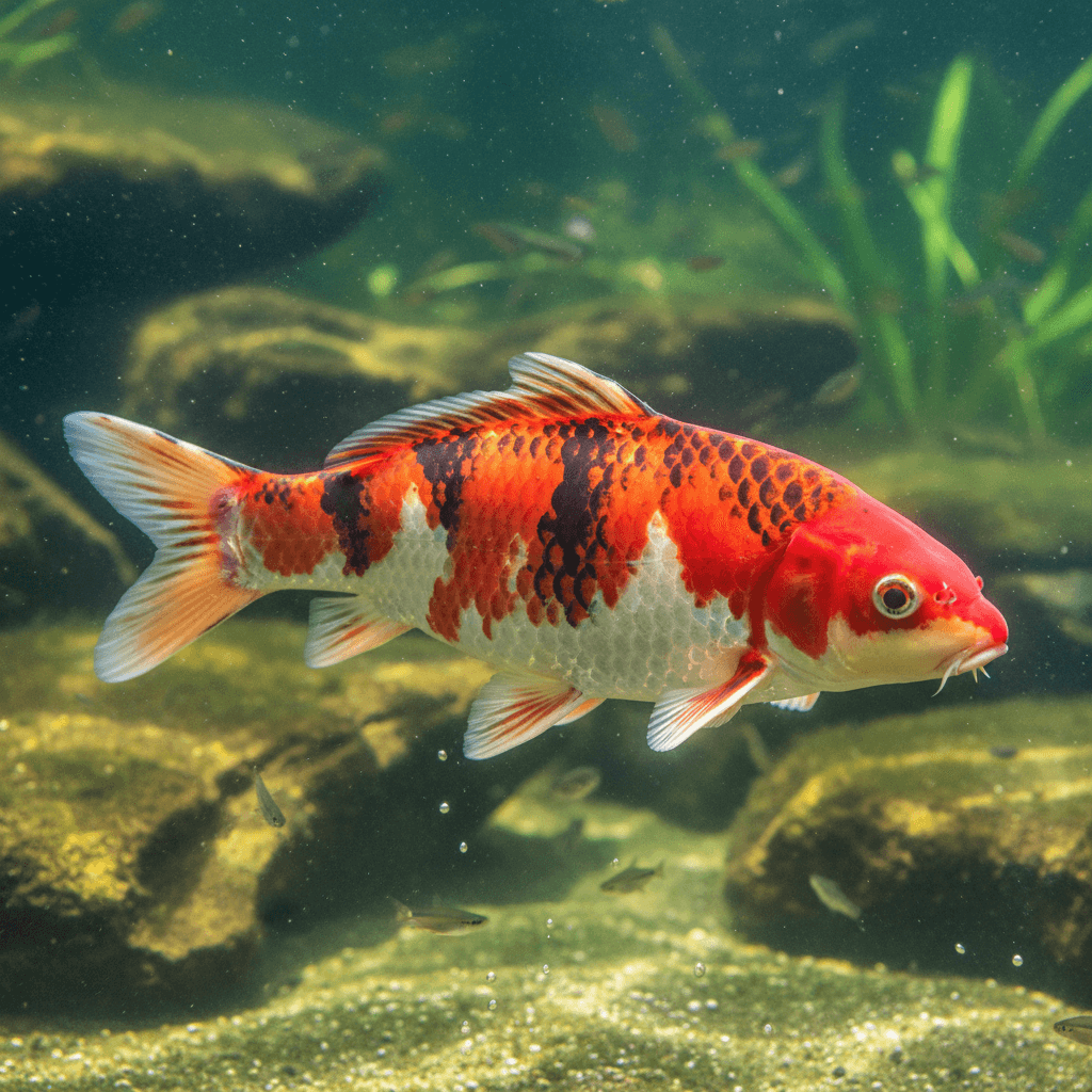 Koi: Cyprinus rubrofuscus