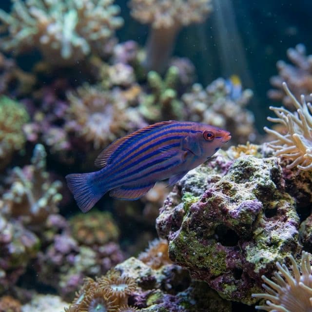 Six Line Wrasse: Pseudocheilinus hexataenia