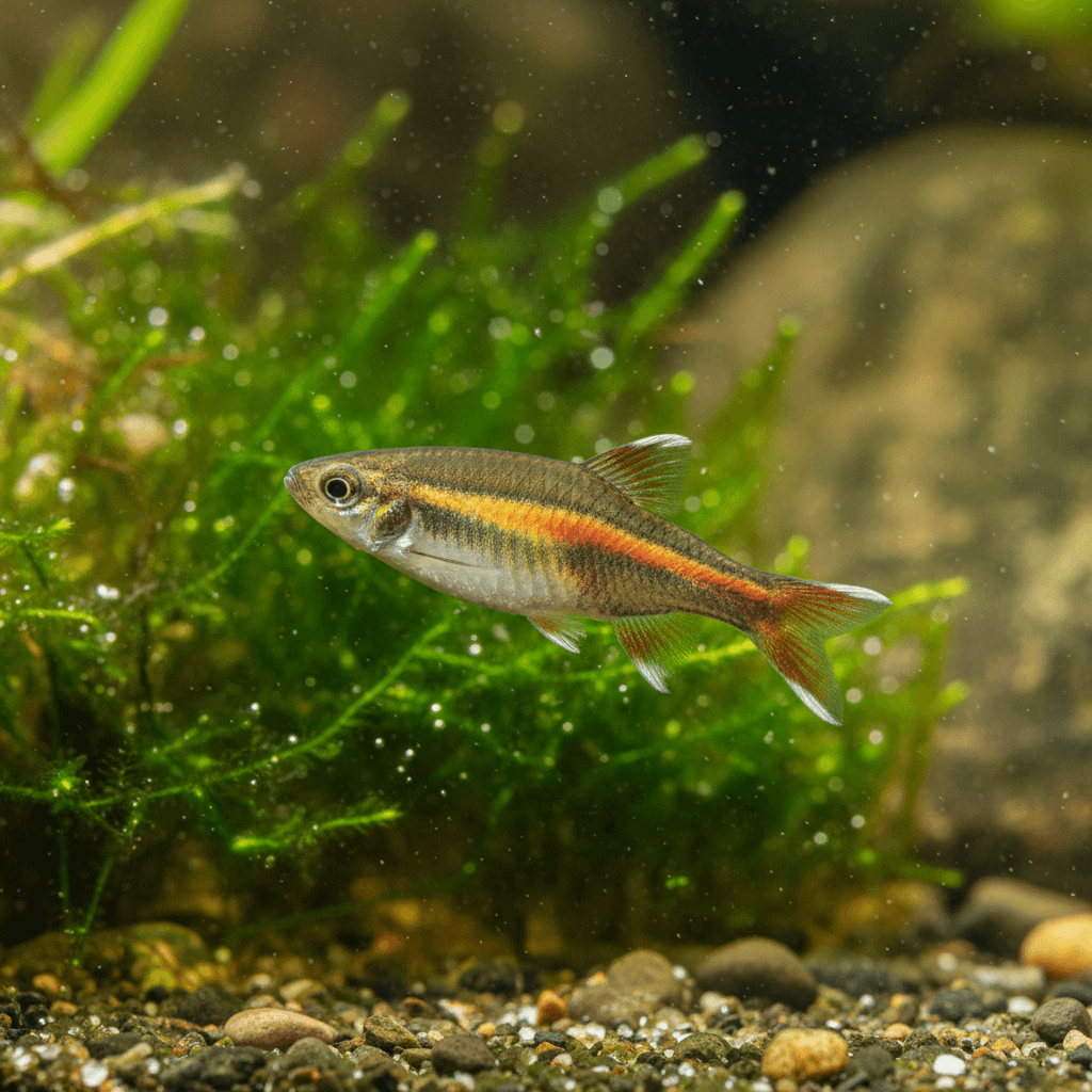 White Cloud Mountain Minnow: Tanichthys albonubes