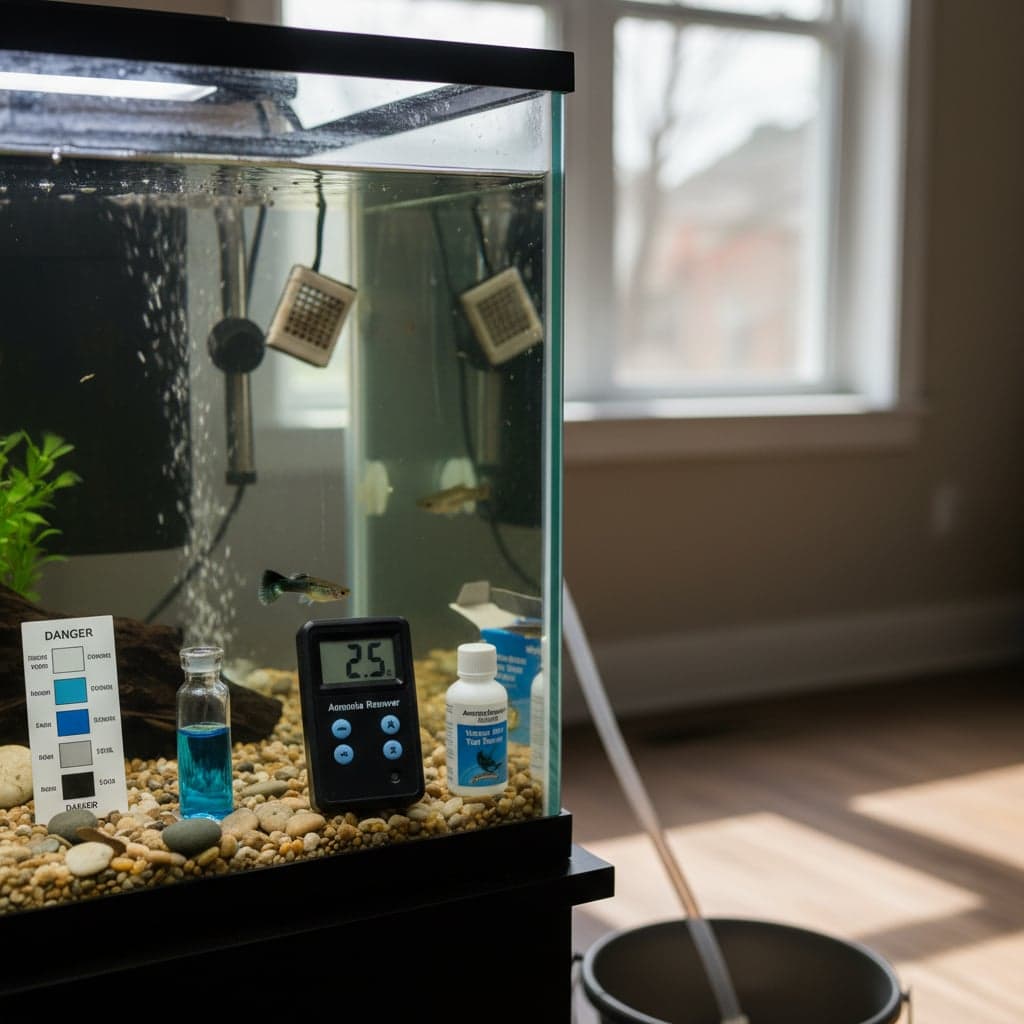 L'ammoniac dans les aquariums : tests, toxicité et solutions d'urgence