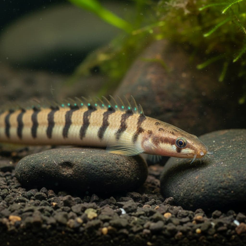 Barred Spiny Eel: Macrognathus pancalus