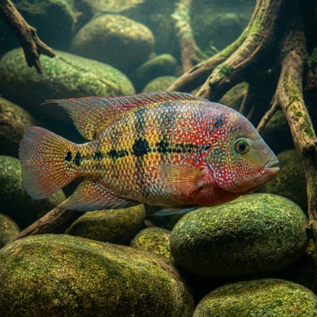 Bifasciatum Cichlid: Paratheraps bifasciatus