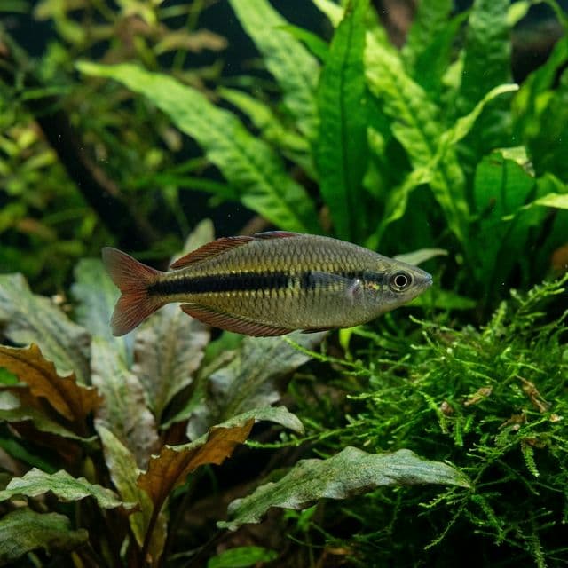 Poisson arc-en-ciel à bandes noires