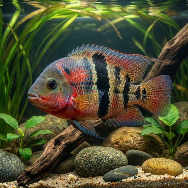 Black Belt Cichlid: Vieja maculicauda