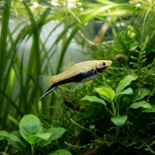 Black Chin Livebearer: Girardinus metallicus
