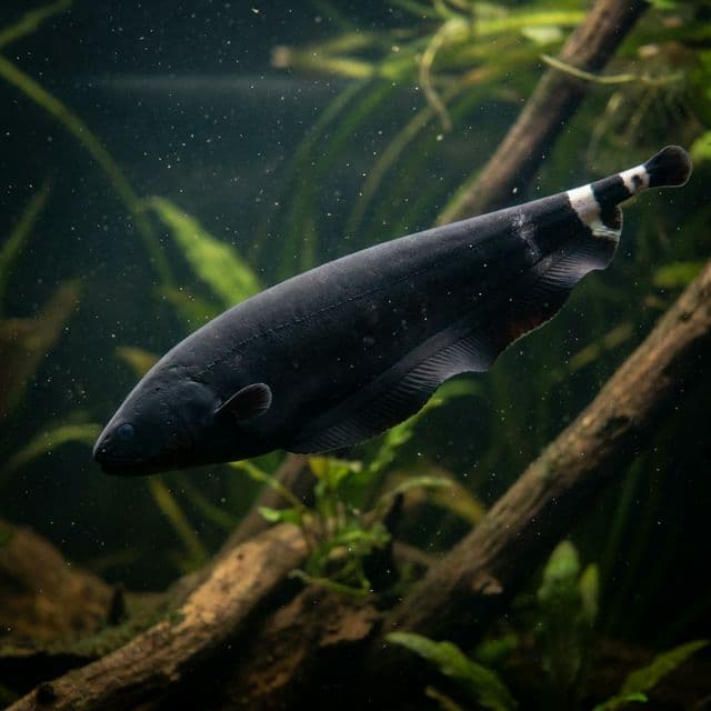 The Black Ghost Knifefish: Apteronotus albifrons