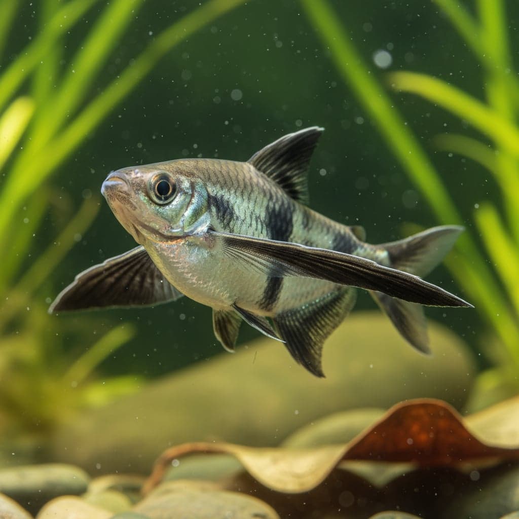 Poisson hachette à ailes noires