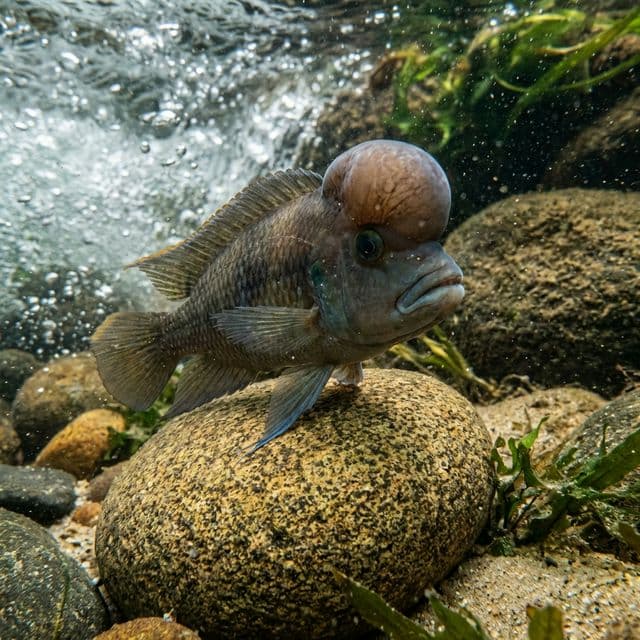 Blockhead Cichlid: Steatocranus casuarius