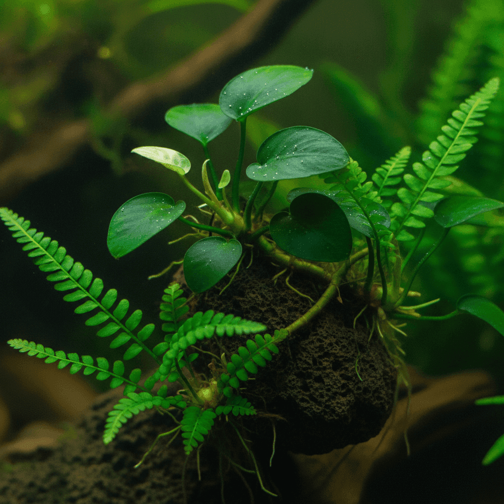 Melhores plantas fáceis para aquapaisagens low-tech