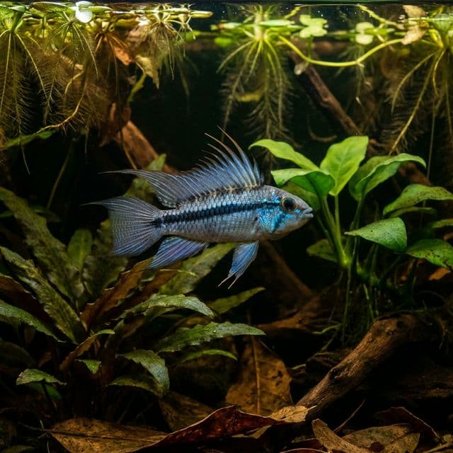 Blue Dwarf Cichlid: Apistogramma paucisquamis