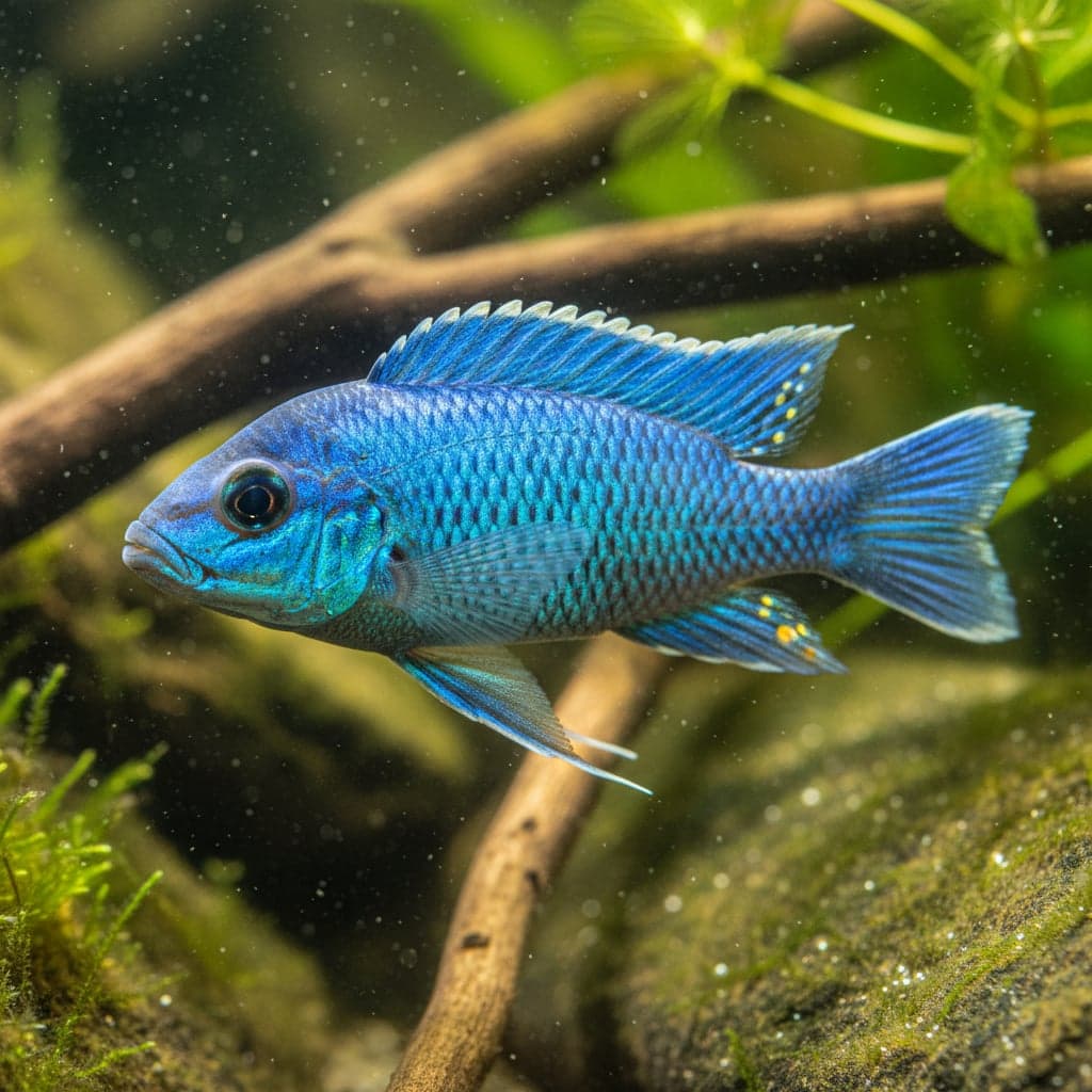 Blue Neon Cichlid