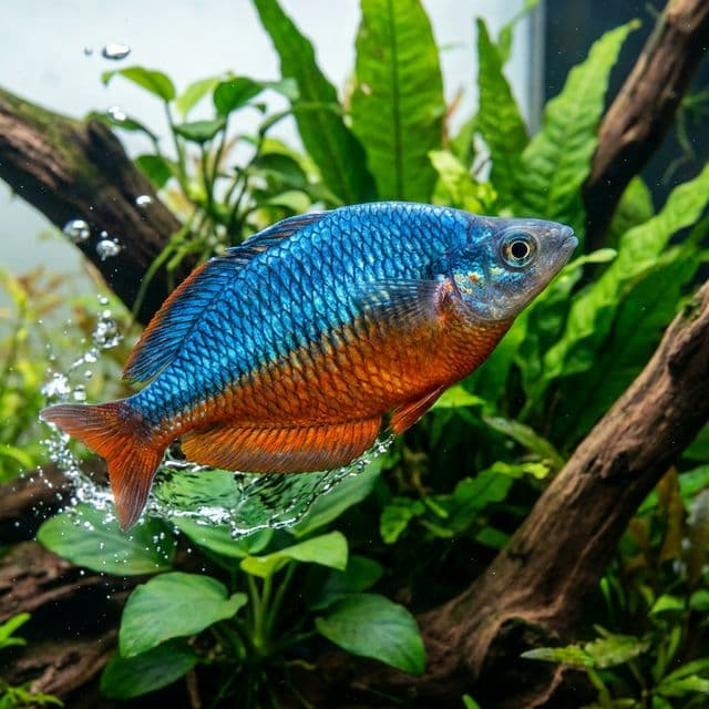Poisson arc-en-ciel bleu