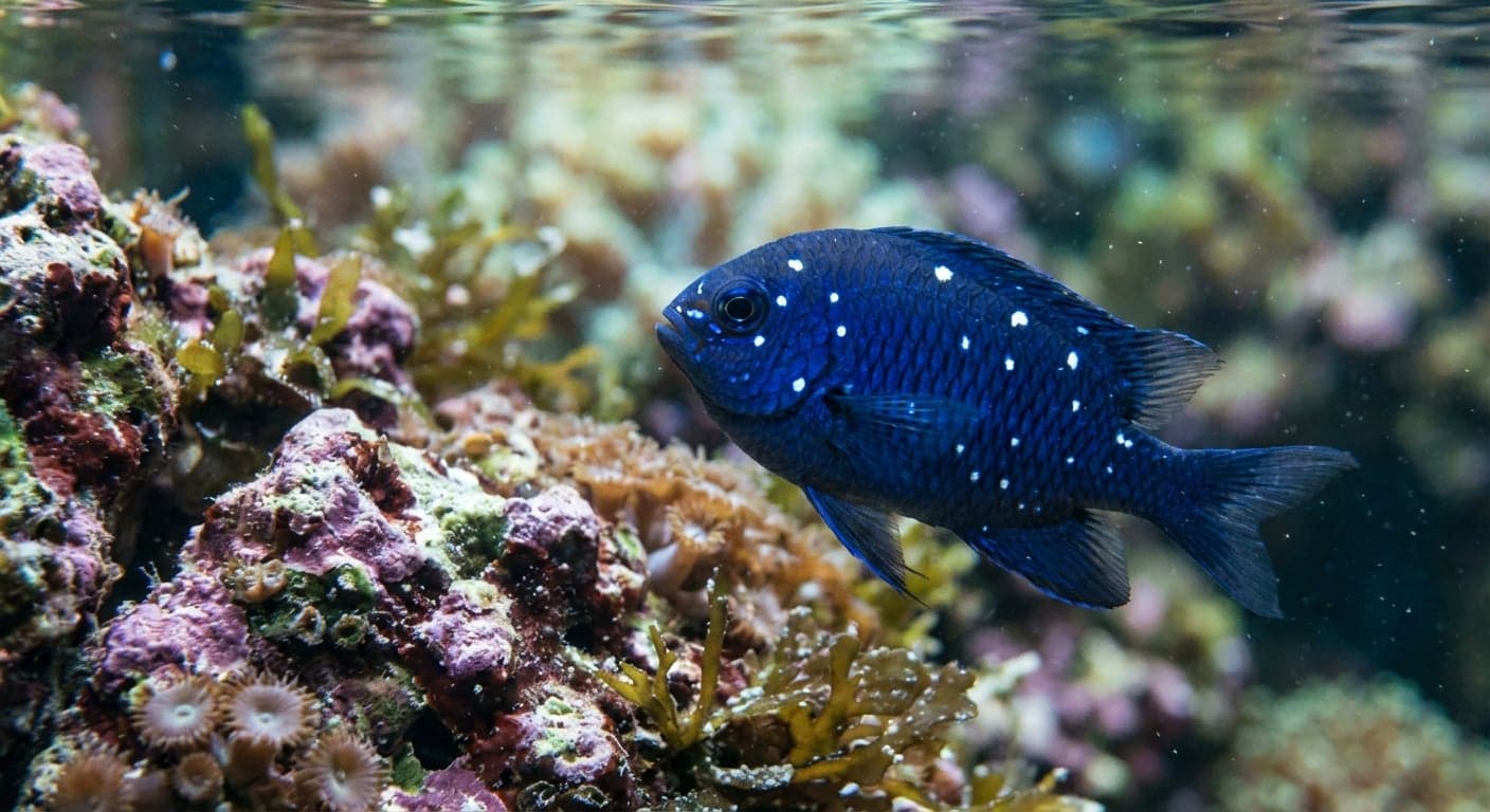 Poisson Demoiselle Étoile Bleue