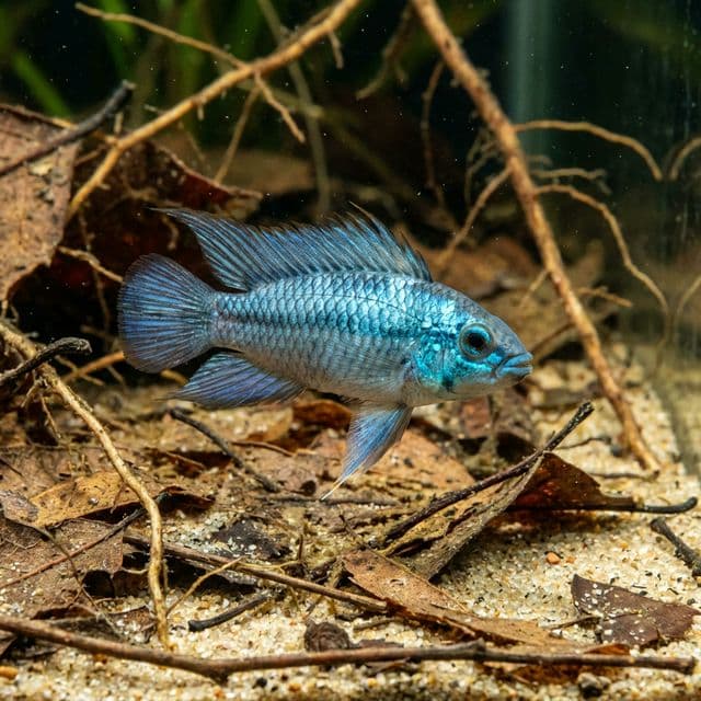 Blue Steel Dwarf Cichlid
