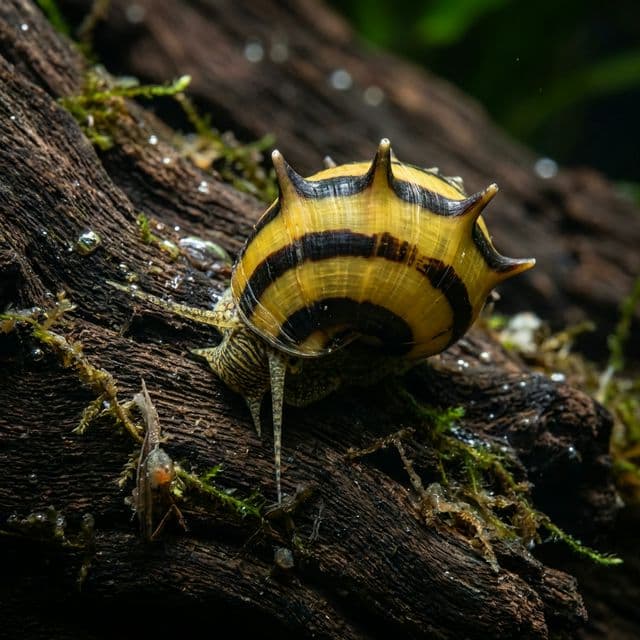 Bumblebee Horn Snail: Clithon corona