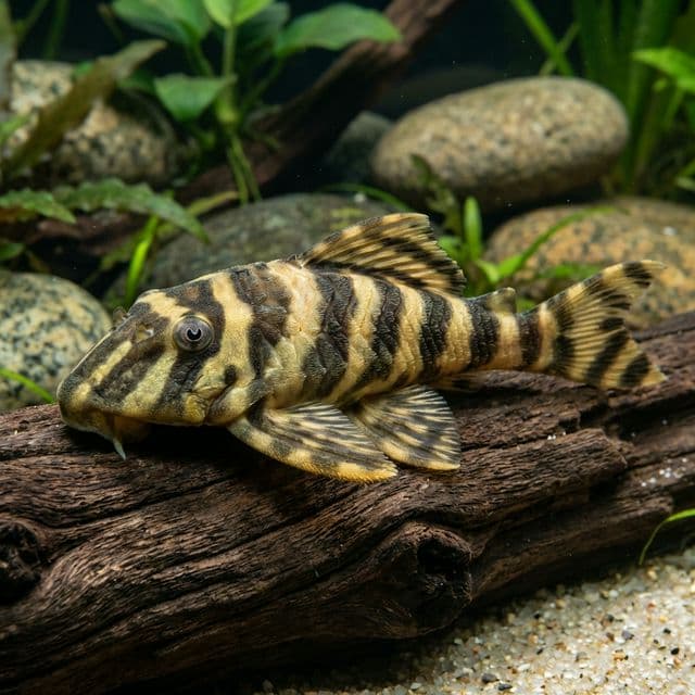 Pleco rayé L015