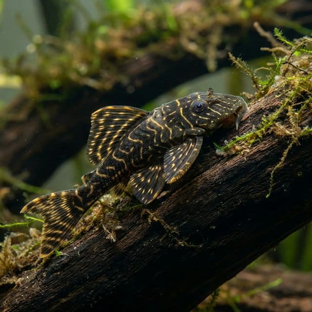 The Clown Pleco: Panaqolus maccus