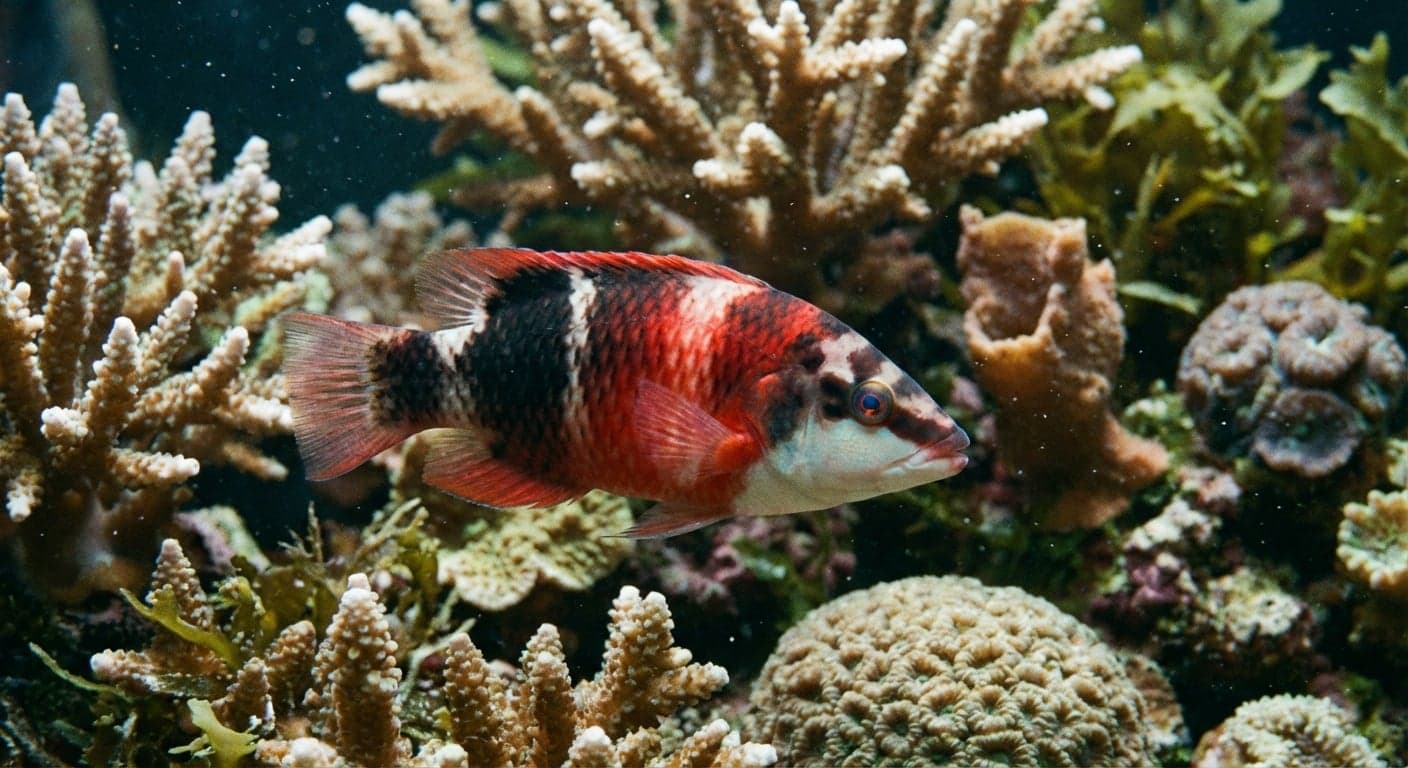 Poisson cochon corail