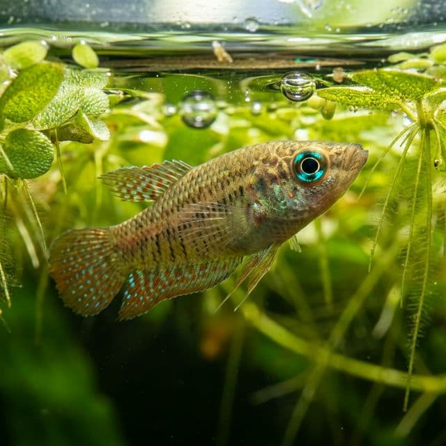 Gourami croaking