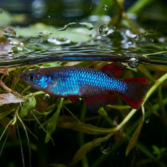 Poisson-riz bleu de Daisy