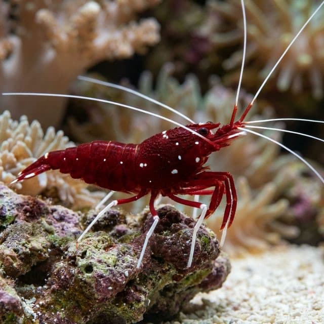 Peppermint shrimp (Lysmata wurdemanni)