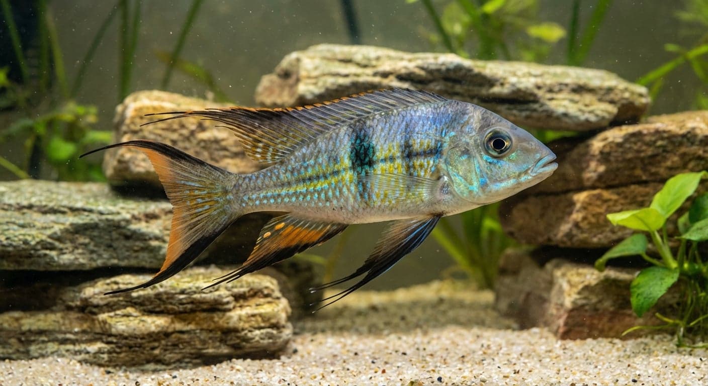 Cichlidé à nageoires en plumes Furcifer