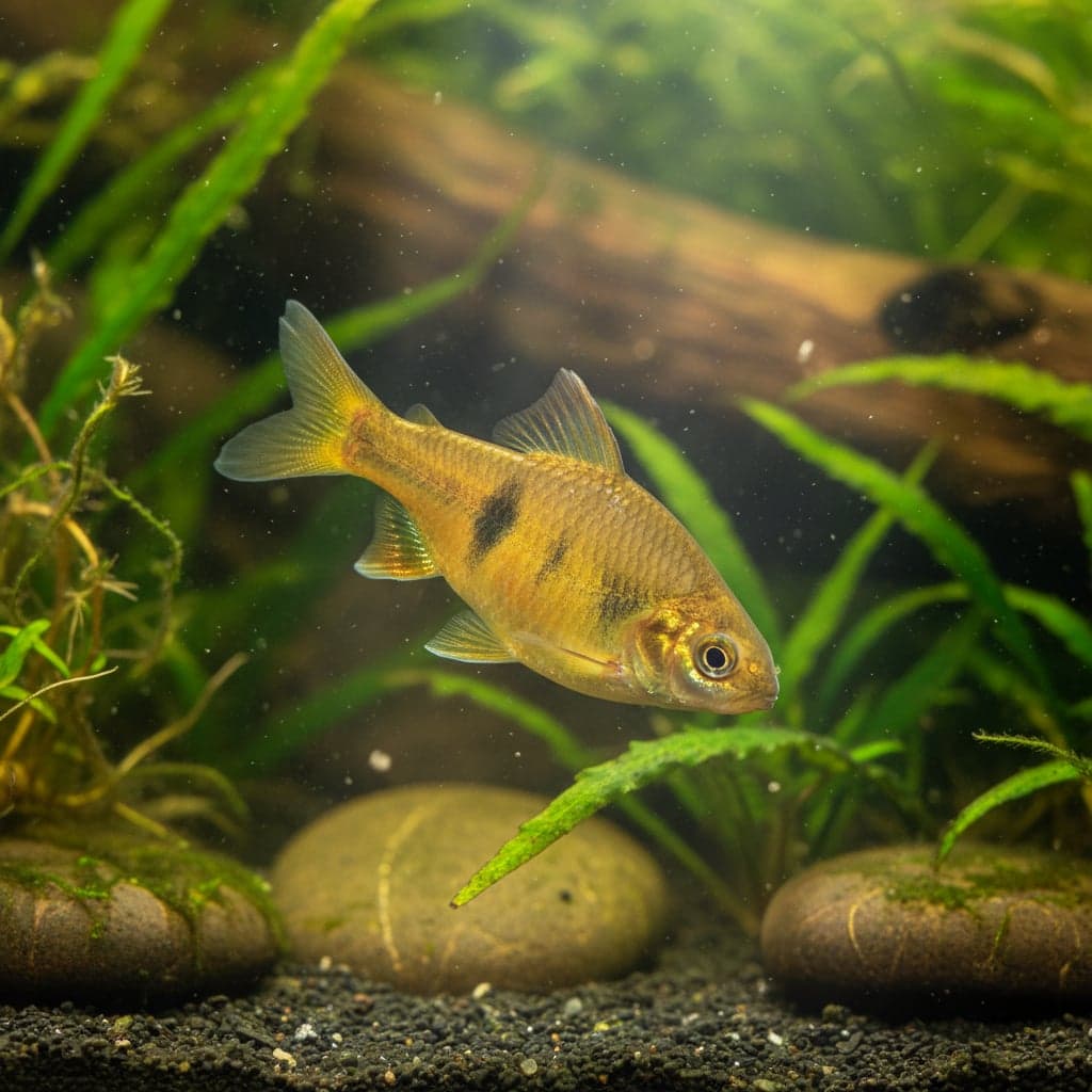 The Gold Barb: Barbodes semifasciolatus