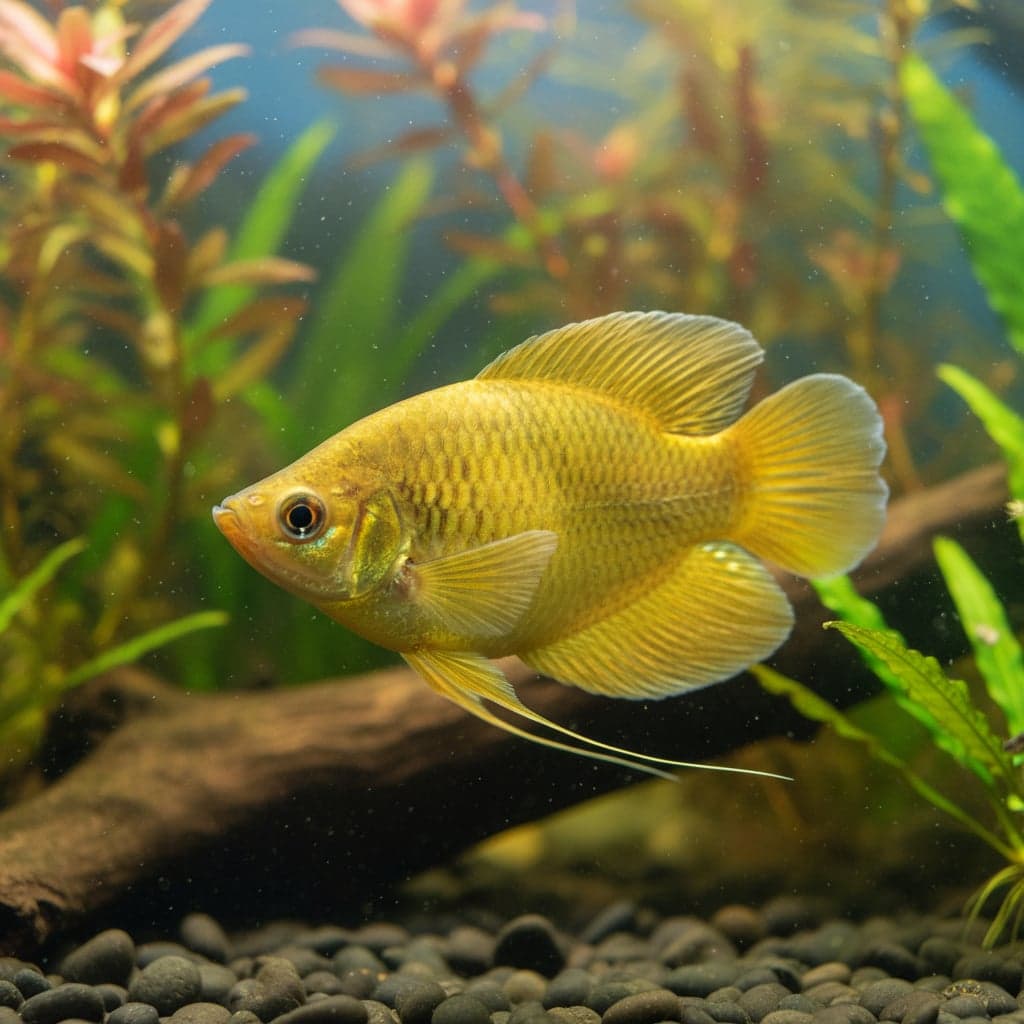 The Gold Gourami: Trichopodus trichopterus