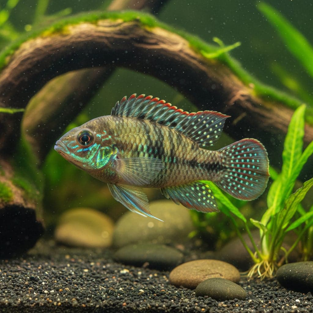 Golden-eyed Dwarf Cichlid