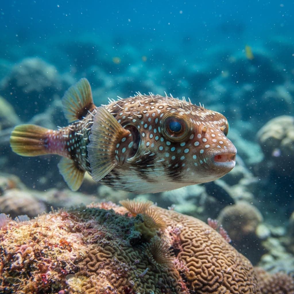 Poisson Puffer Chevelu
