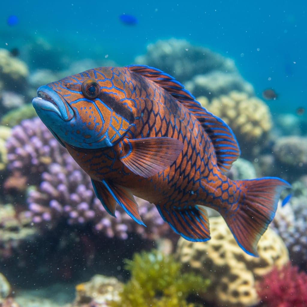 Harlequin Tuskfish: Choerodon fasciatus