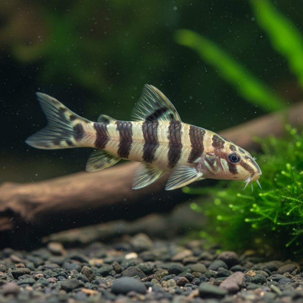 Loach zèbre flottant : Yunnanilus cruciatus