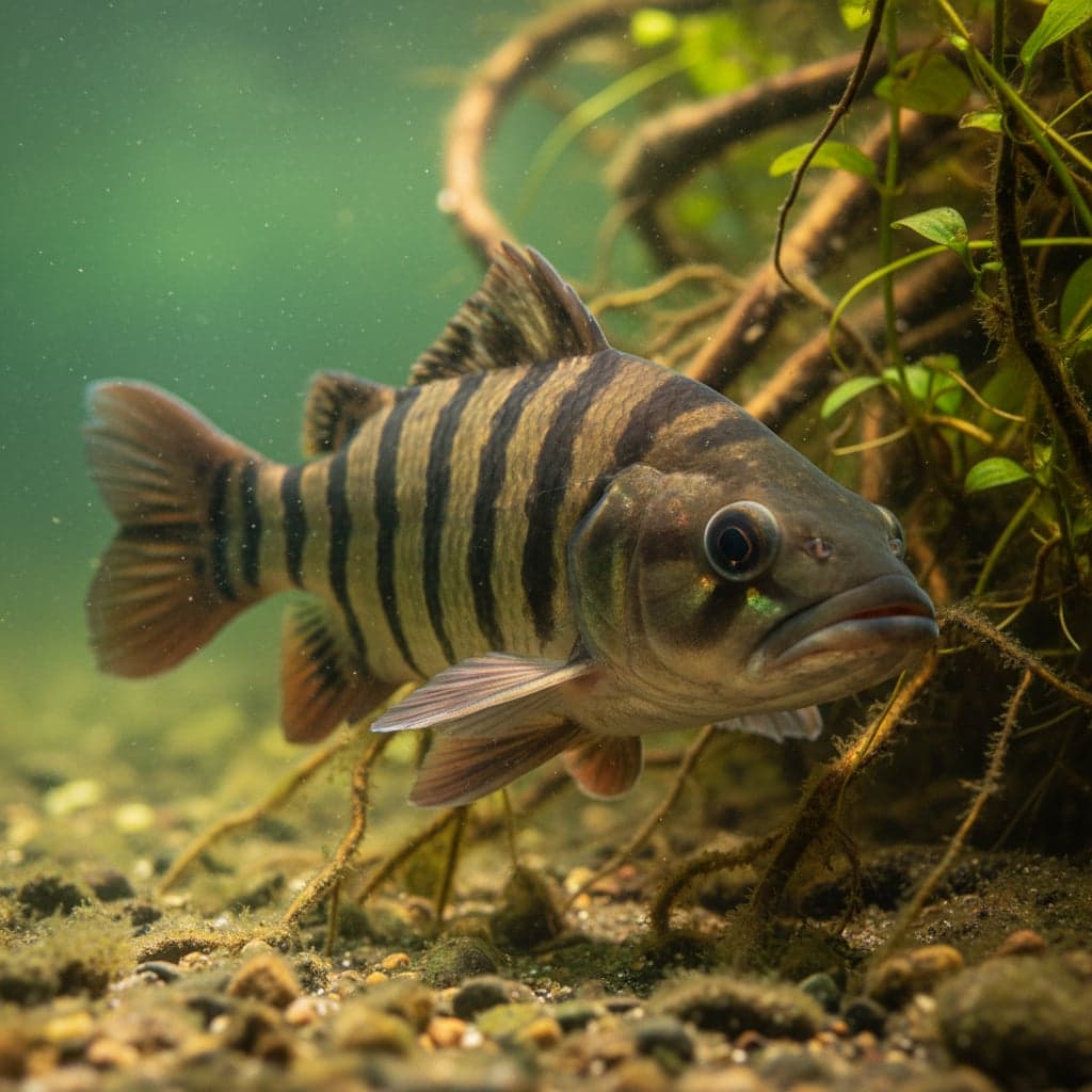 Indonesian Tiger Fish: Datnioides microlepis