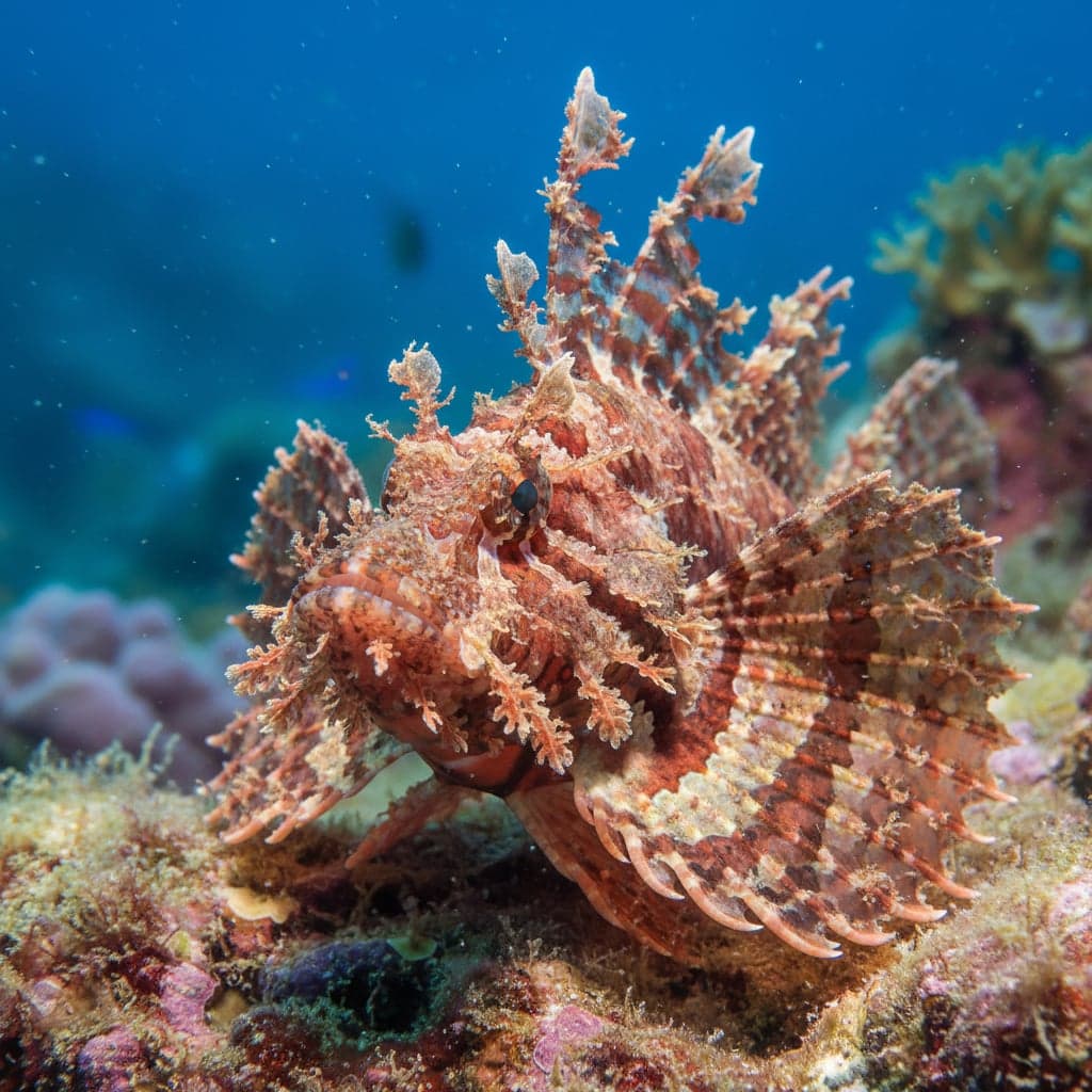 Poisson-scorpion feuille : Taenianotus triacanthus