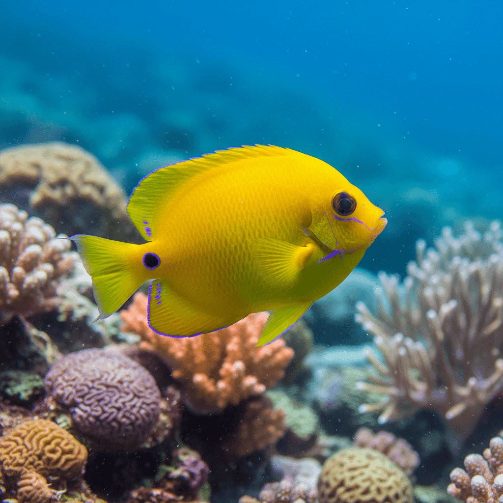 Lemonpeel Angelfish: Centropyge flavissima