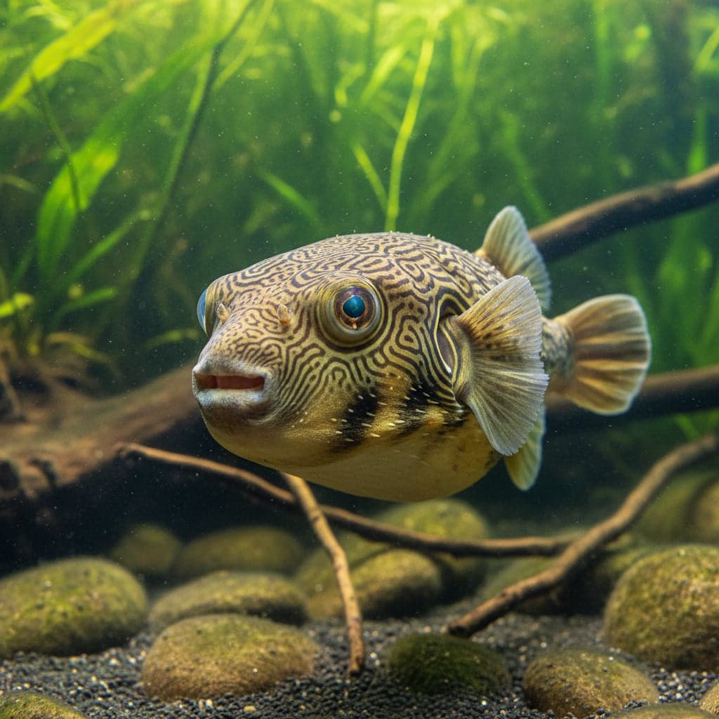 Le Poisson Globe Mbu : Tetraodon mbu