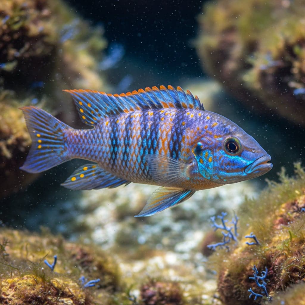 Maylandia zebra var. OB: Orange Blotched Zebra