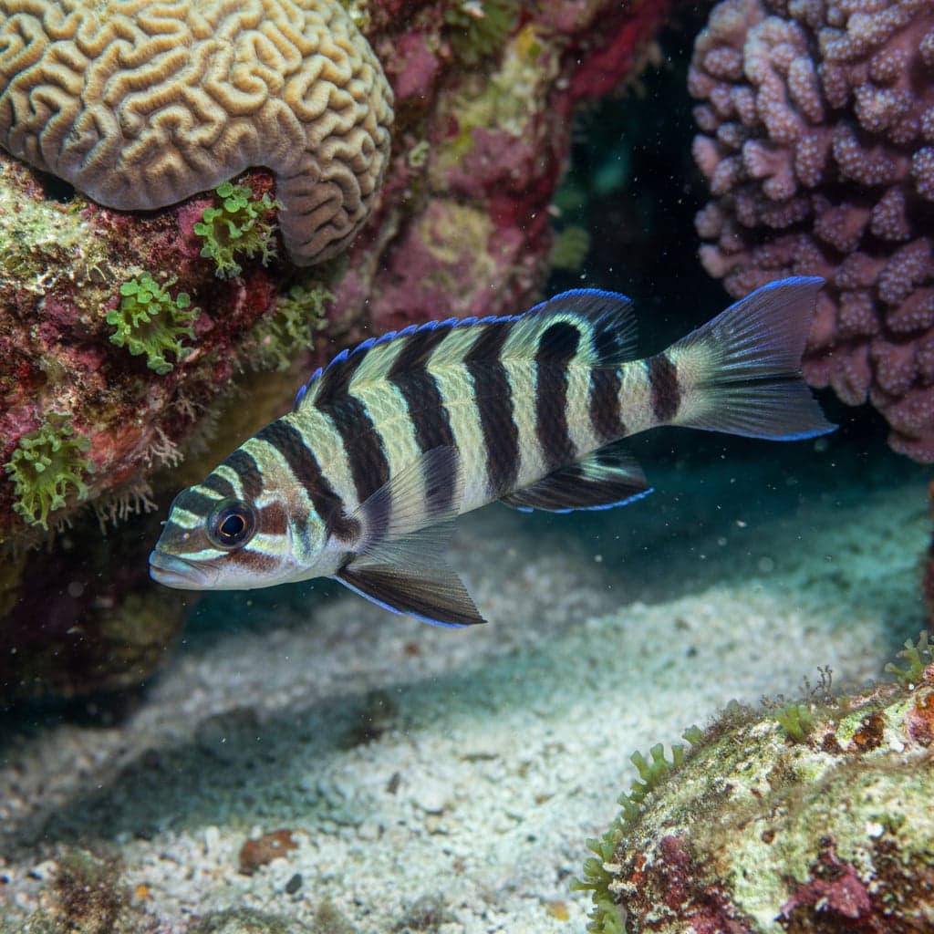 Ornate Julie: Julidochromis ornatus