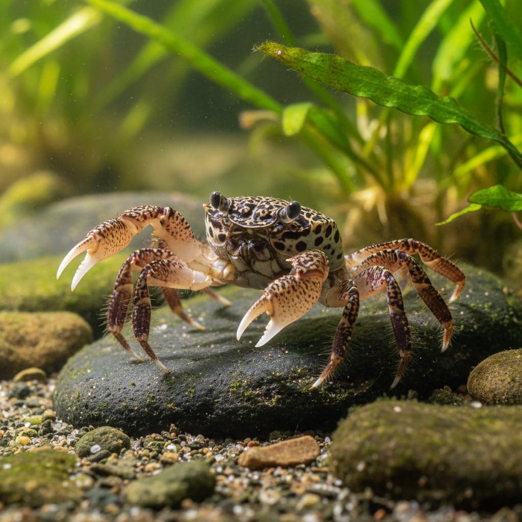 Crabe Panthère : Parathelphusa pantherina