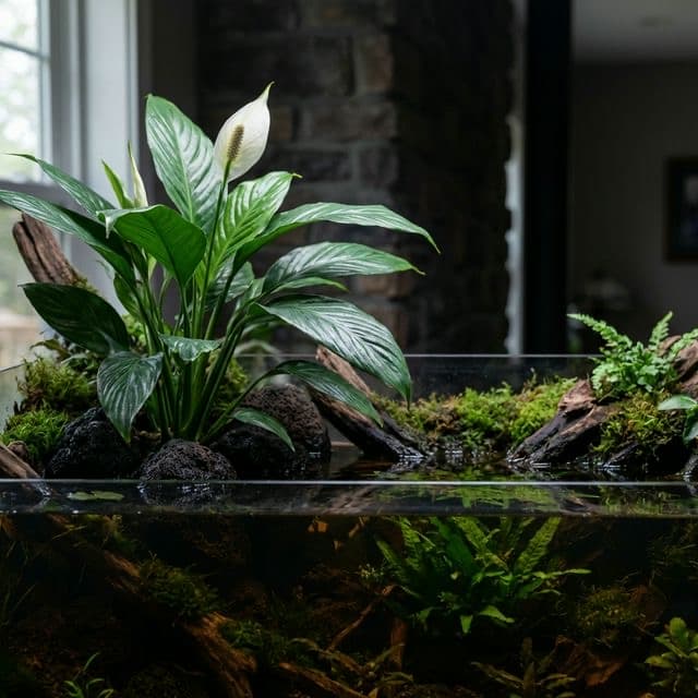 Peace Lily: Spathiphyllum wallisii