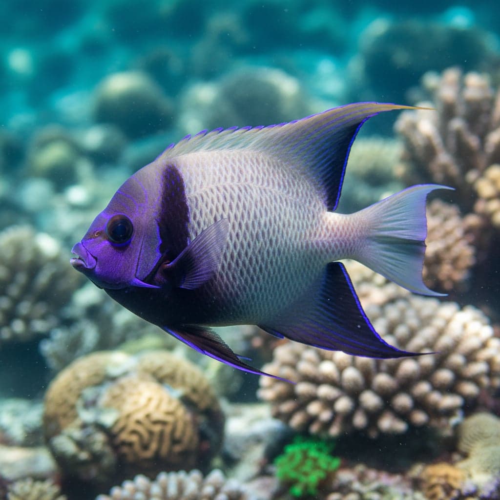Purple Masked Angelfish