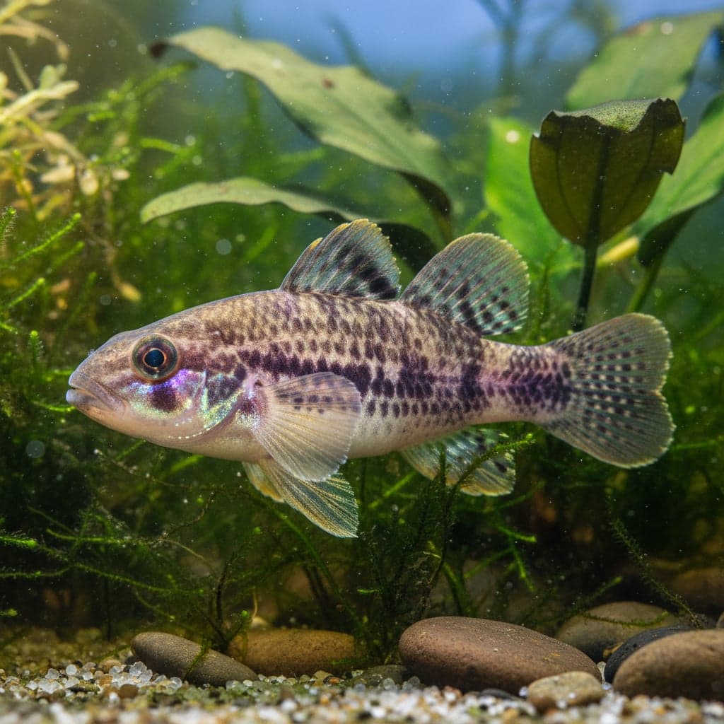 Purple Spotted Gudgeon: Mogurnda mogurnda