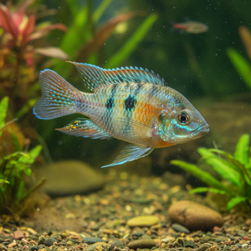 Rainbow Cichlid: Herotilapia multispinosa