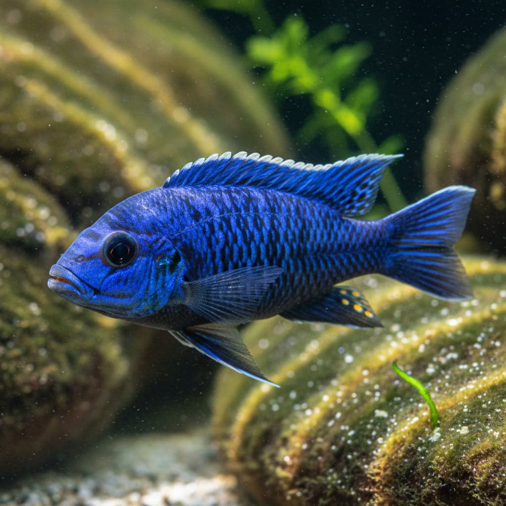Metriaclima esterae 'Minos Reef': Red/Blue Zebra