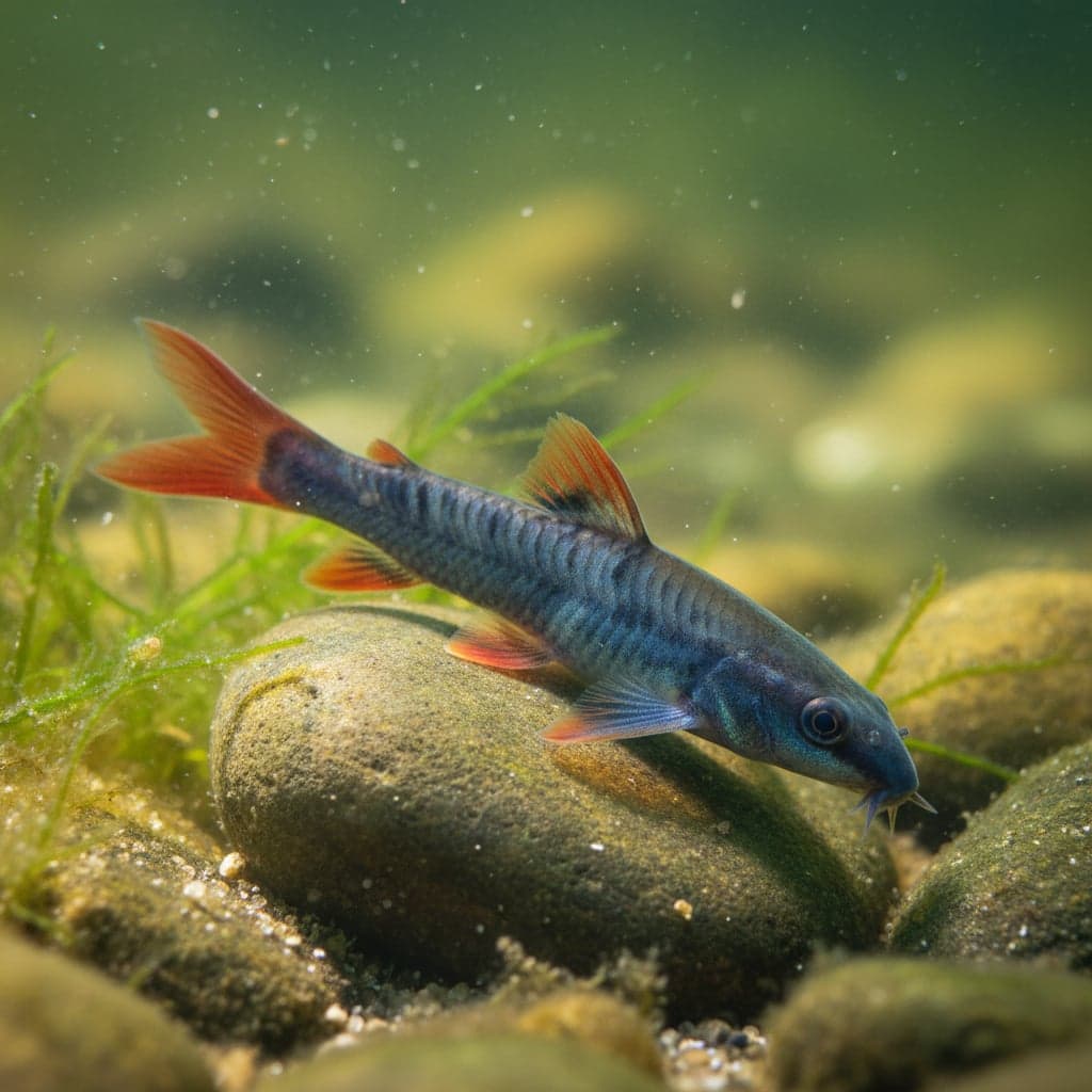 Red-finned Blue Loach: Yasuhikotakia modesta