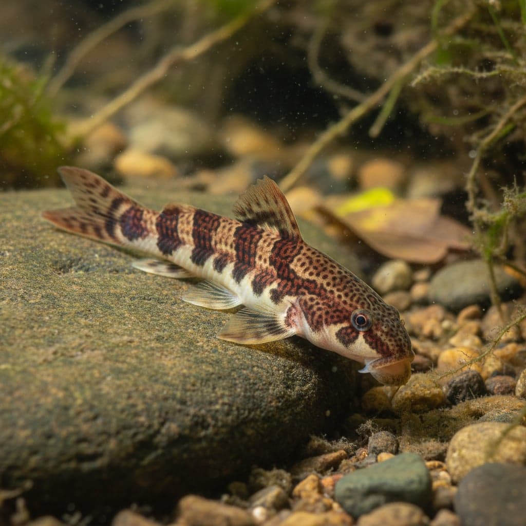Red Gecko Loach: Homaloptera confuzona