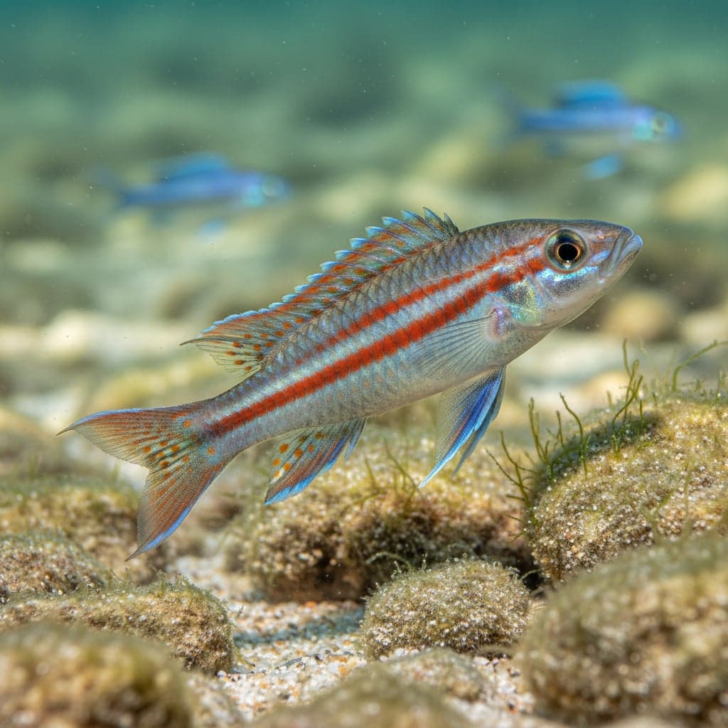 Red-lined Fairy Cichlid: Neolamprologus pulcher