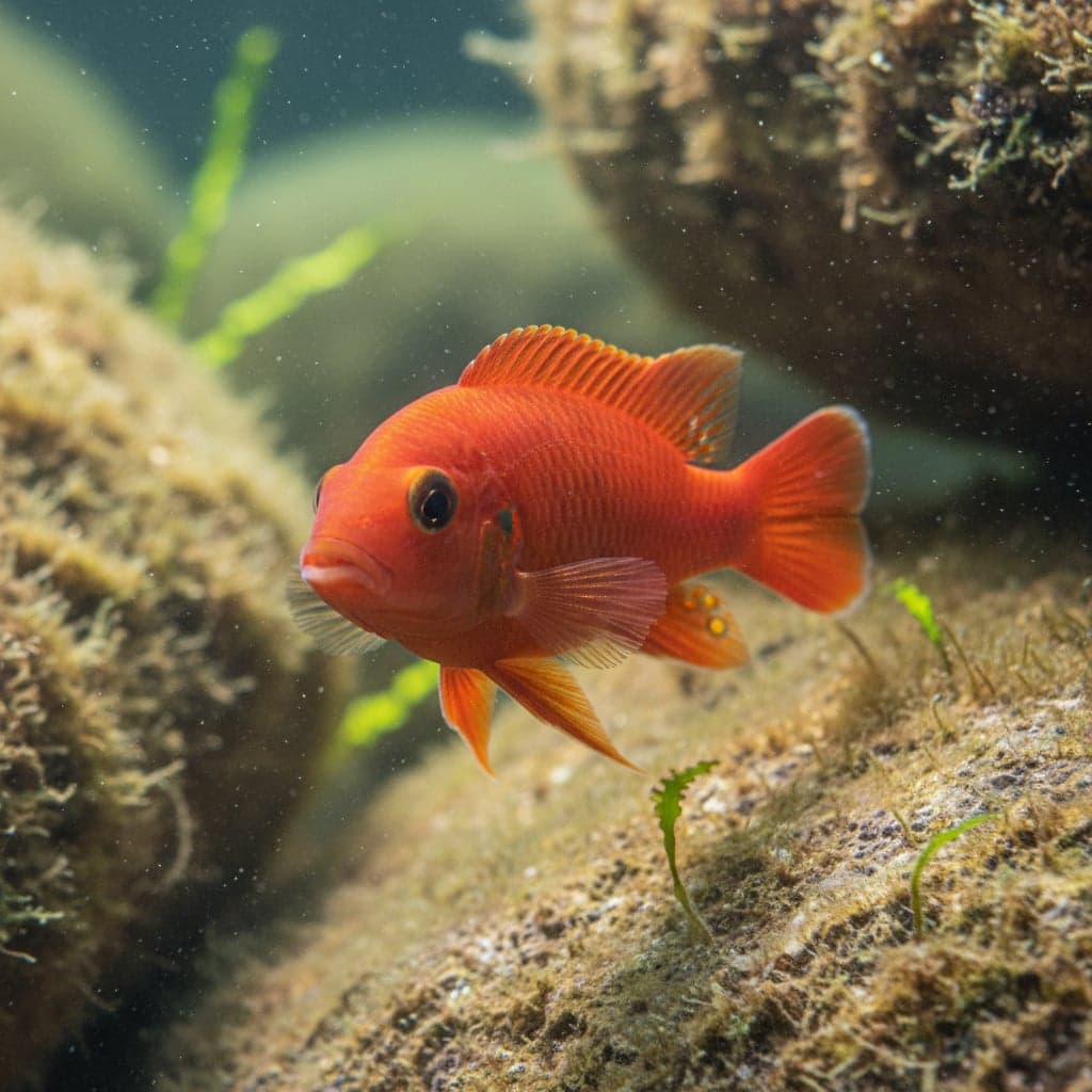 Metriaclima esterae 'Red': Red/Red Zebra