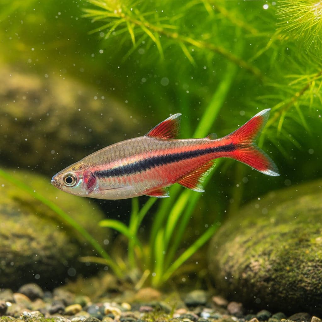 Red Scissortail: Rasbora caudimaculata