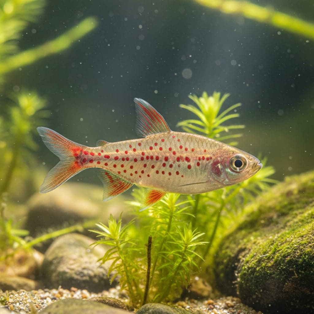 Red Spotted Splash Tetra: Copella meinkeni